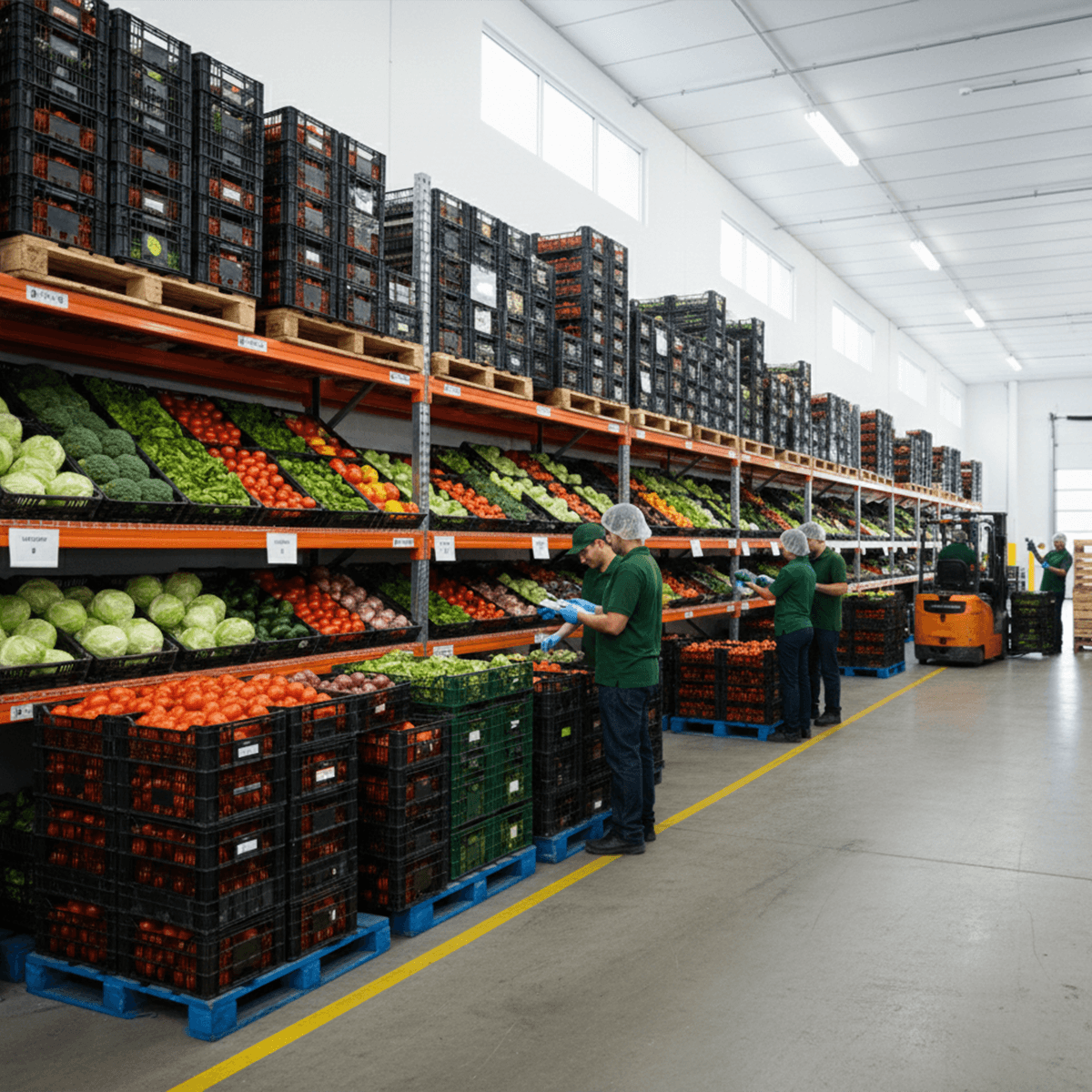 Clean, organized warehouse operations